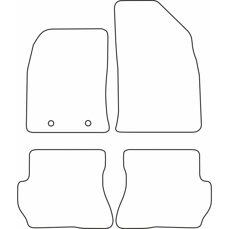 Set de tapis de sol sur mesure pour Ford Fiesta 2005-2008