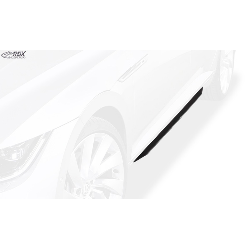 Jupes latérales 'Slim' sur mesure pour Volkswagen Arteon 2017- incl. Shooting Brake 2020- (ABS noir luisant)