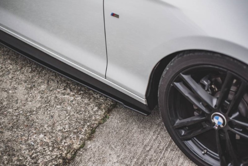 Race Zijskirts passend voor BMW 1-Serie/M140I F20 Maxton Design zwart V.2