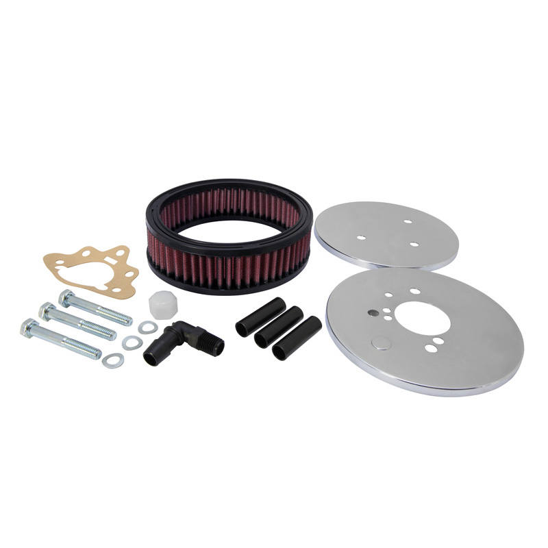 K&N Filtre à Air rond sur mesure pour carburateur Stromberg 175 CD, trou central, diamètre 150 mm, Hauteur d'assemblage 47mm (56-1620)