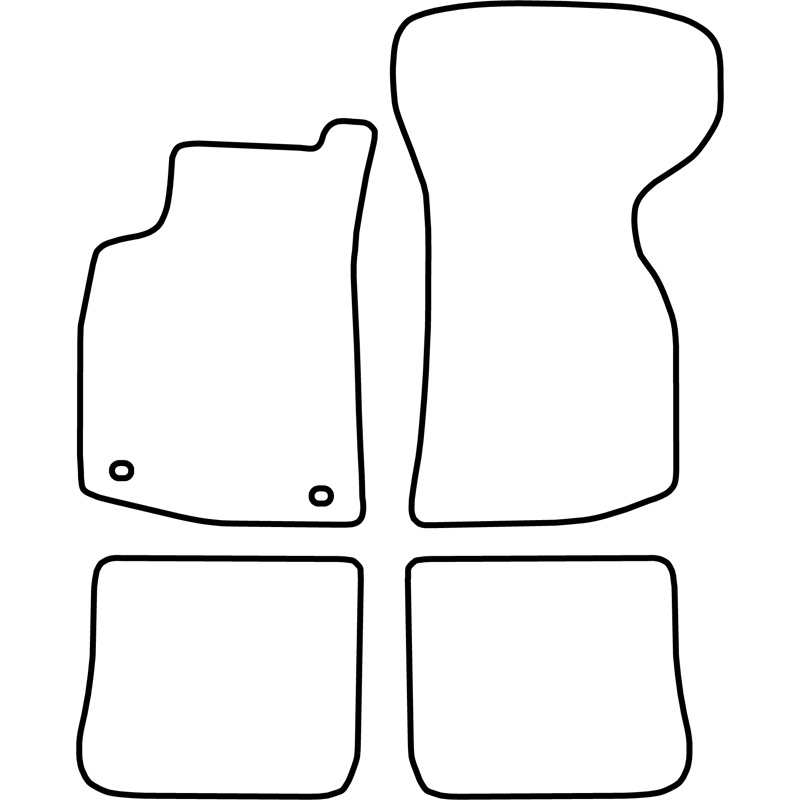 Set de tapis de sol sur mesure pour Volkswagen Golf I Cabrio
