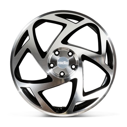 RADI8 S5 8.5/9.5x18 5x100 35 Gloss black machine face 66,6 Velge