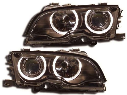 Phares BMW E46 coupe/cabrio Angel Eyes noire