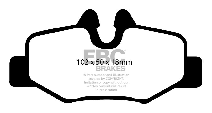 EBC Brakes MERCEDES Viano 3.7 2007-.. Remblokken achterzijde