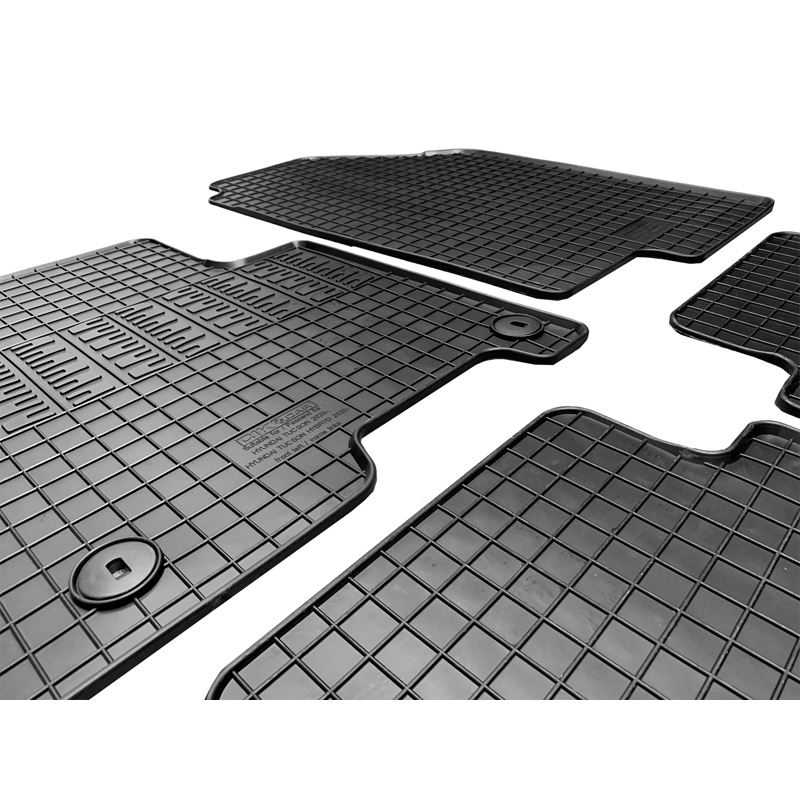 Set tapis de caoutchouc sur mesure pour Hyundai Tucson (NX4E) Full Hybrid 2020- (4-pièces + points de fixage)