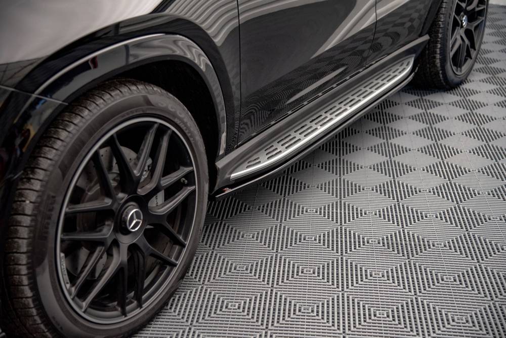 Zijskirts Mercedes GLE C167 AMG Pakket Coupe / SUV Maxton Glans Zwart