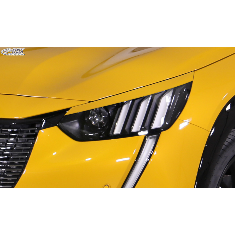 Spoilers de phares sur mesure pour Peugeot 208 II & 2008 II 2019- (ABS)
