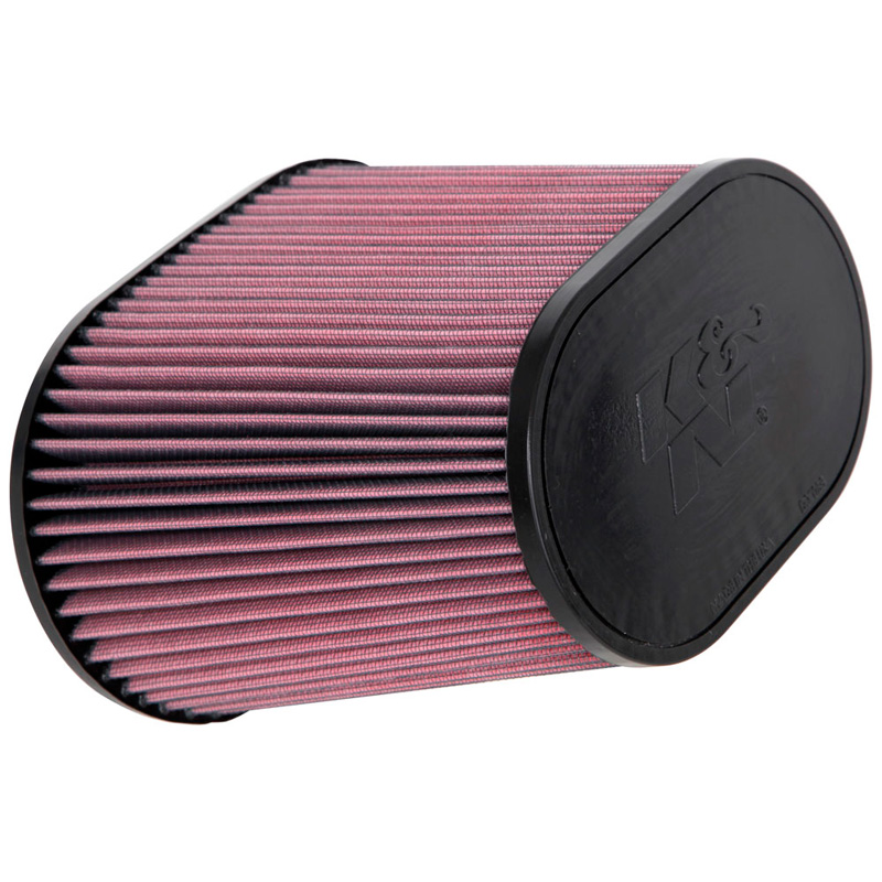 K&N Filtre à Air Universel Ovale/Conique 102mm raccordement, 229mm x 146mm de base, 178mm x 114mm en haut, 190mm hauteur (RF-1040)