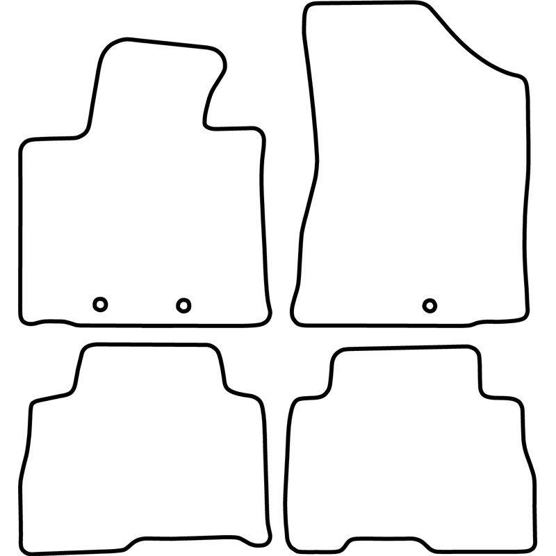 Set de tapis de sol en velours sur mesure pour Kia Sorento 2013- (5 personnes)