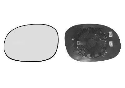 spiegelglas, bol glas, verwarmd, rechts Peugeot 206, 1998-2009