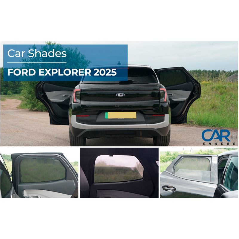 Set de Car Shades (portes arrières) sur mesure pour Ford Explorer EV (CX740) 2024- (2-pièces)