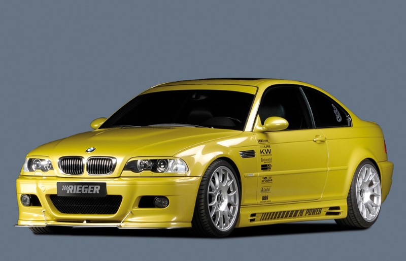 Zijskirts BMW E46 alle modellen ook M3 met 2 schacht en 2 uitsne