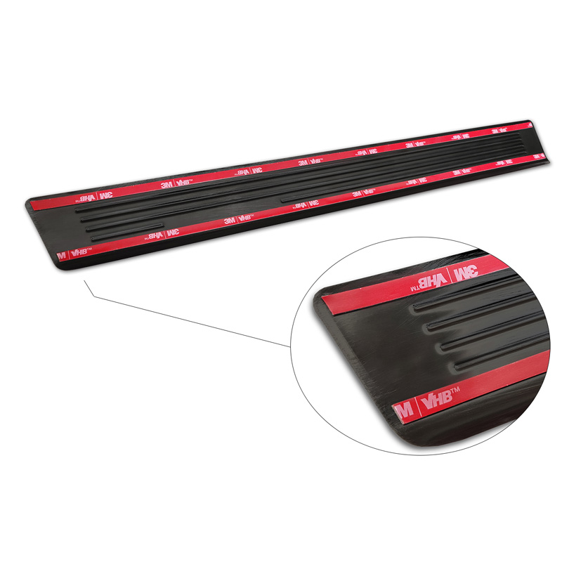 Seuils de portes inox noir sur mesure pour Audi Q2 Facelift 2020- 'Special Edition' - 4-pièces