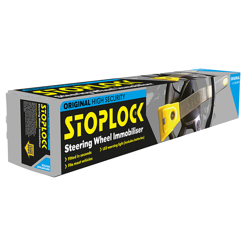 Stoplock Original - Antivol Bloque-Volant avec LED