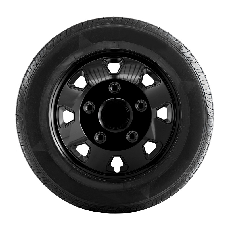 Jeu d'enjoliveurs Itah 14-inch noir (sphère)