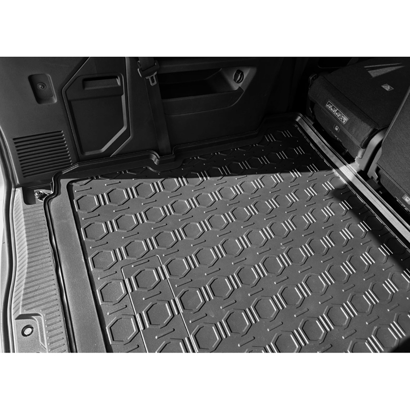 CIKCAR Bac de coffre 'Design' sur mesure pour Renault Grand Kangoo 2026- (7-personnes / 3e rangée de sièges rabattue)