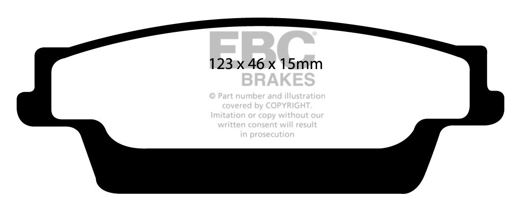 EBC Brakes AUSTIN 1800 1.8 65-72 Remblokken voorzijde greenstuff