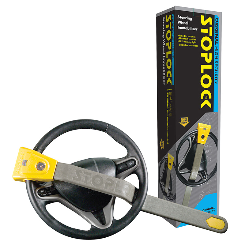 Stoplock Original - Antivol Bloque-Volant avec LED