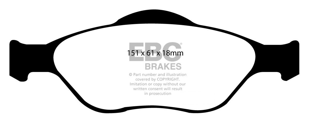 EBC Brakes FORD Ka 1.6 2003-2008 Remblokken voorzijde