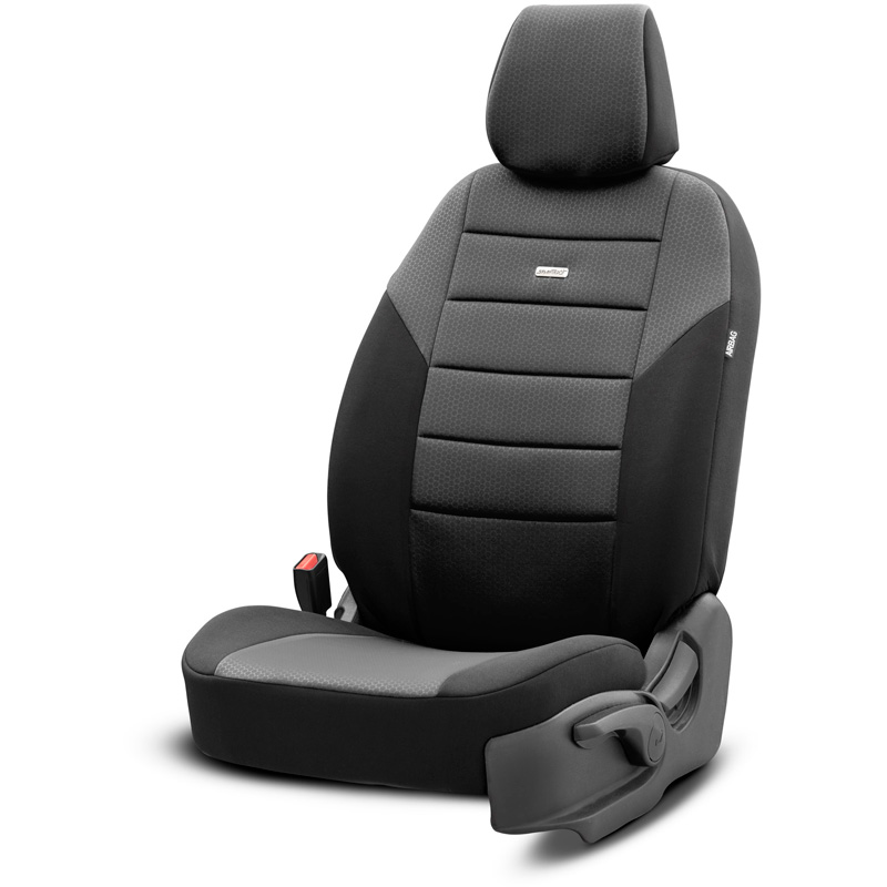otoM Housse de sièges universel en textile 'SelectedFit One' Noir - 10-pièces - adapté aux Side-Airbags