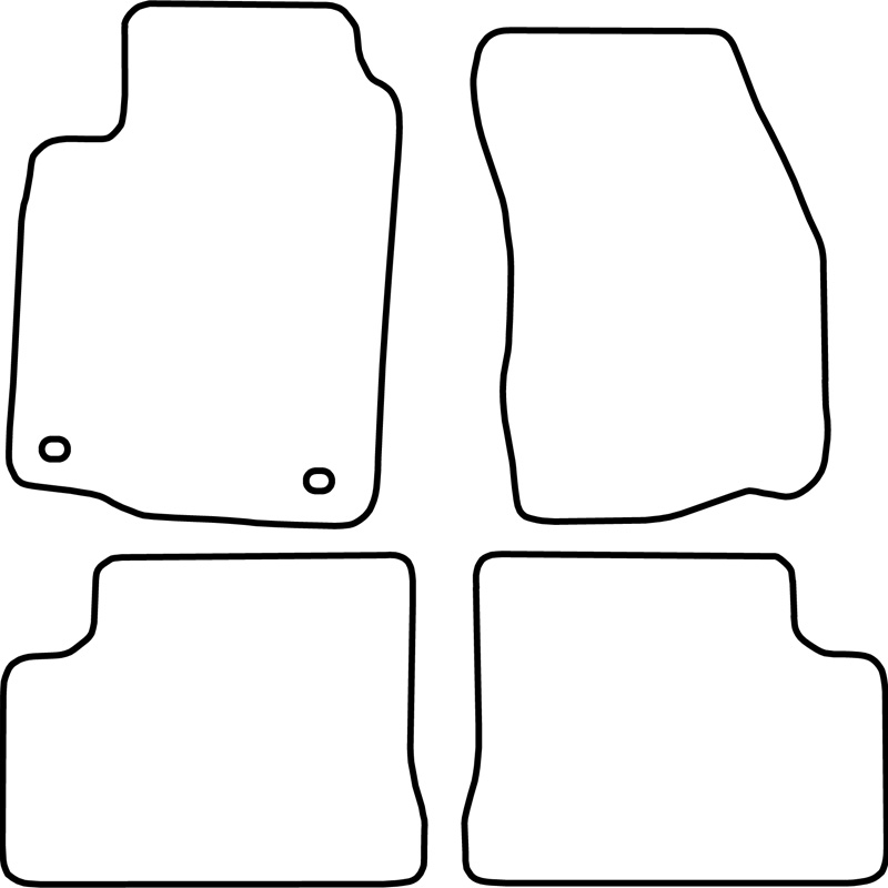 Set de tapis de sol sur mesure pour Mitsubishi Colt 1996-2004