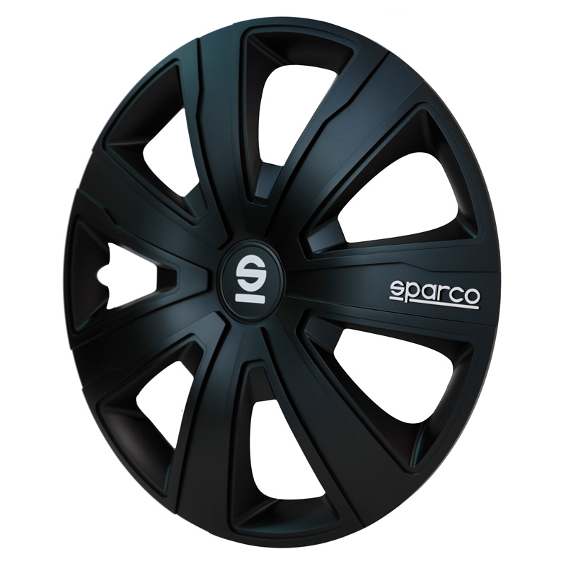 Sparco Enjoliveurs Palermo - 15-pouces - Noir - Set de 4 pièces