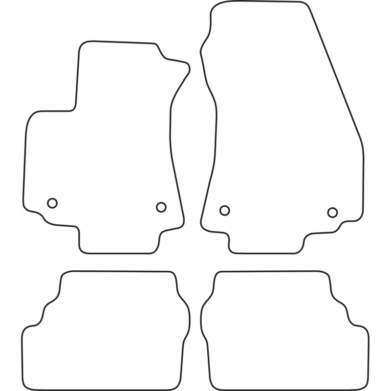 Set de tapis de sol en velours sur mesure pour Opel Zafira A 1999-2004