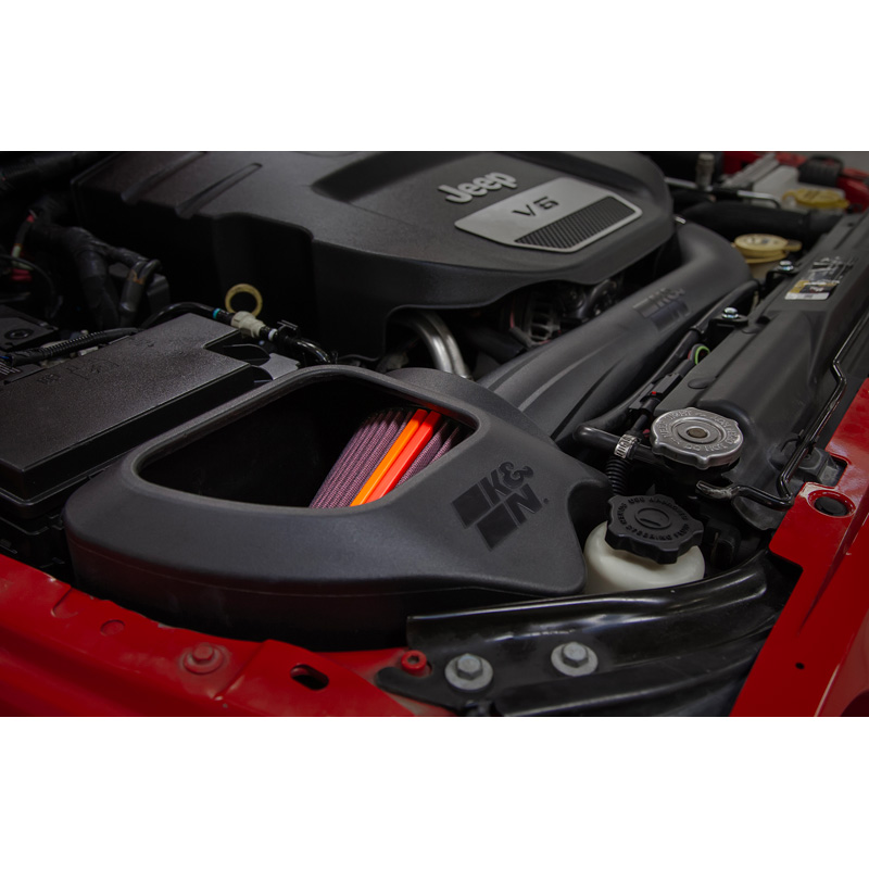 K&N NextGen d'admission d'air froid  sur mesure pour Jeep Wrangler 3.6L V6 2012-2018 (50-1566)