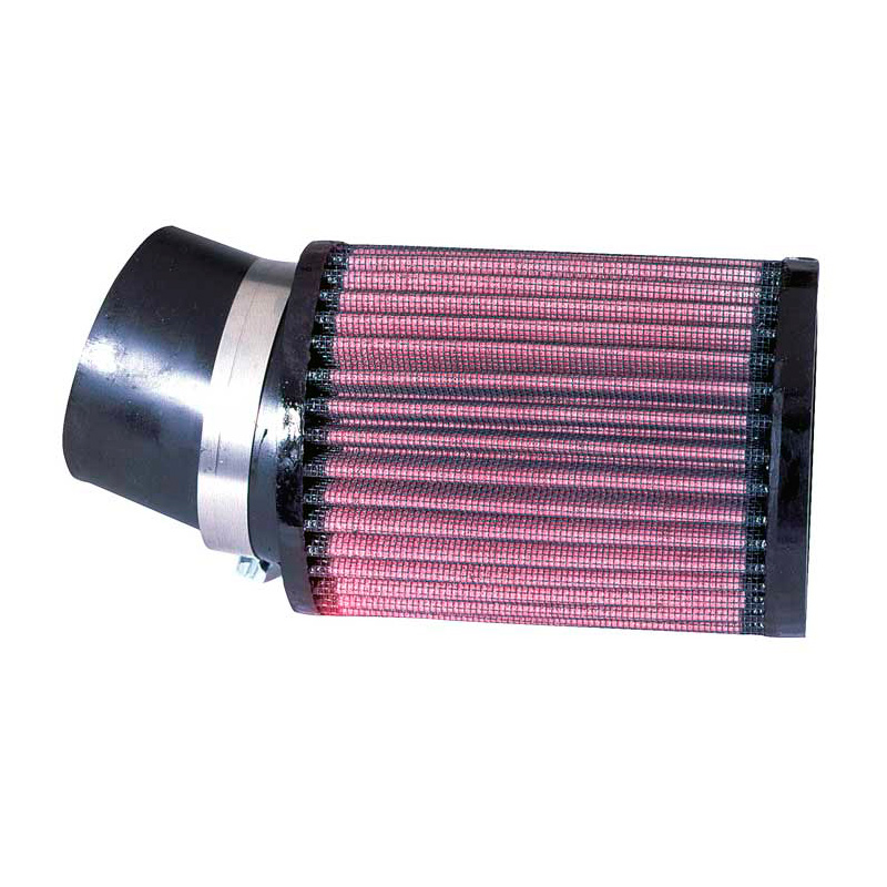K&N Filtre à Air Universel Cylindrique 62mm raccordement, angle 20 degrés, 95mm diamètre, 127mm hauteur (RU-1760)