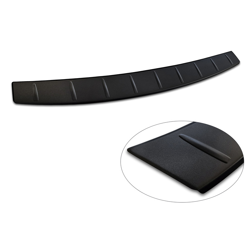 Protection de seuil arrière inox noir mat sur mesure pour Volkswagen Passat Variant (CJ5) 2023- 'Ribs'