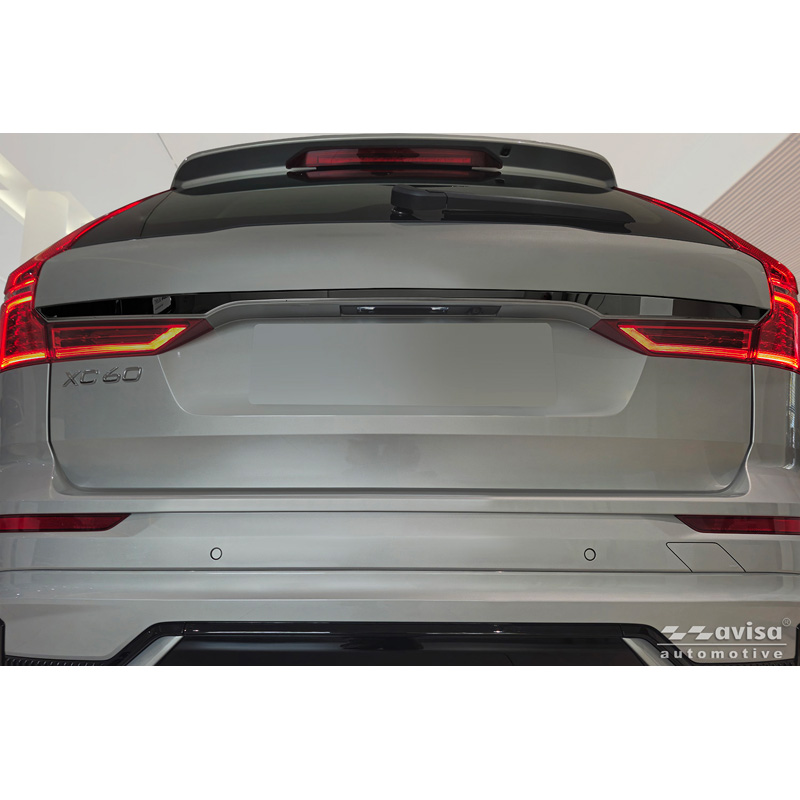 Avisa Moulure de hayon en Inox Noir Chrome sur mesure pour Volvo XC60 II 2017-2021 & Facelift 2021-