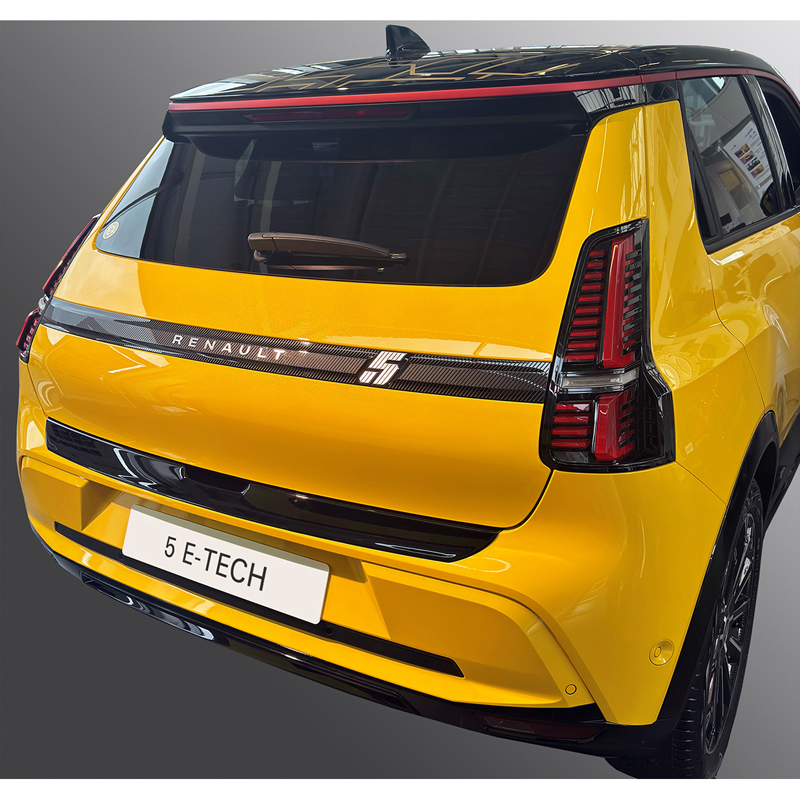 RGM Protection de seuil arrière (ABS) sur mesure pour Renault 5 E-Tech 2024- Noir brillant