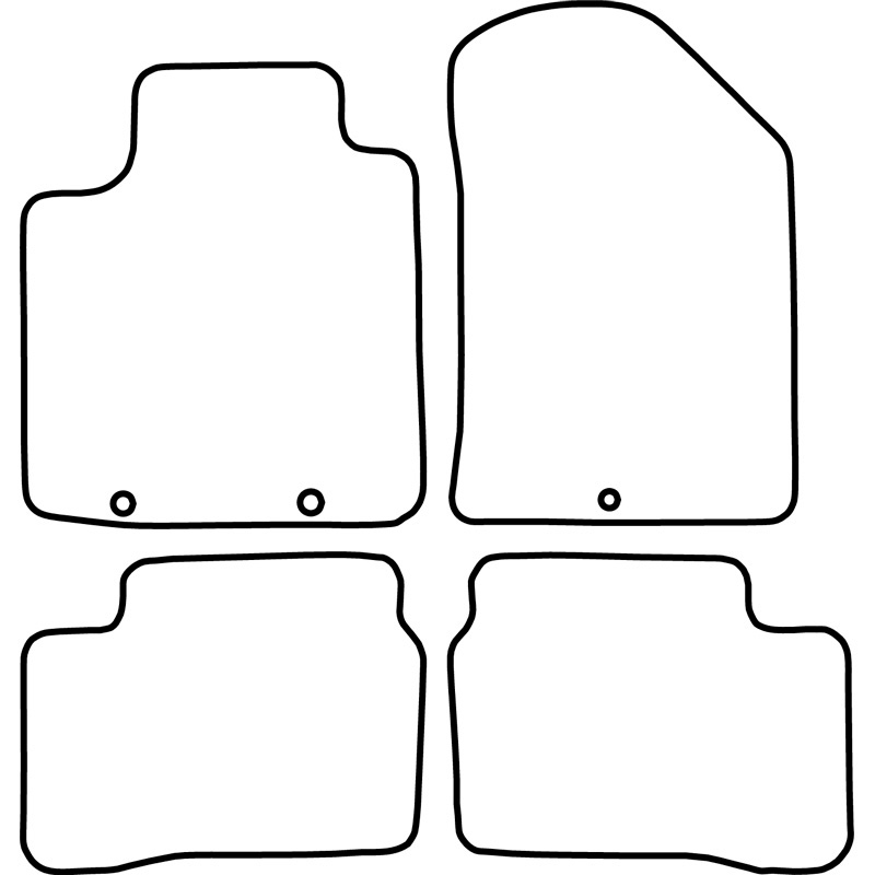 Set de tapis de sol sur mesure pour Kia Picanto 2015-2017