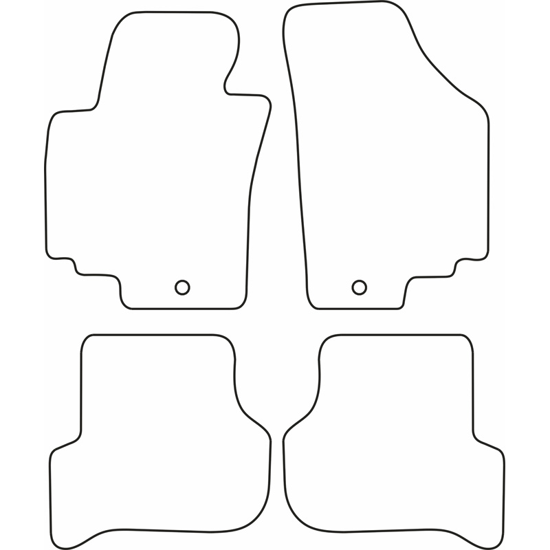 Set de tapis de sol sur mesure pour Seat Altea 2008-