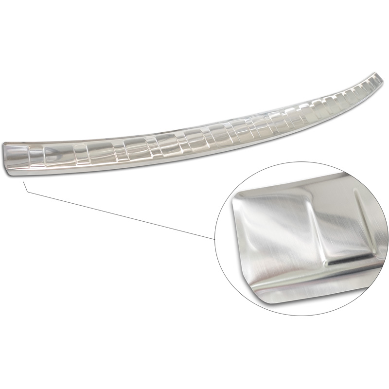 Protection de seuil arrière inox sur mesure pour Skoda Enyaq iV 2020- excl. Coupe 'Ribs'