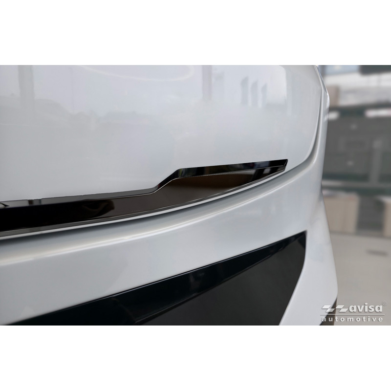 Avisa Moulure de hayon en Inox Noir Chrome sur mesure pour BMW X4 II (G02) M-Sport Facelift 2021-