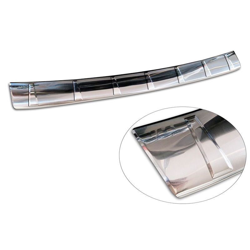 Avisa Protection de seuil arrière inox sur mesure pour Subaru Crosstrek III 2023- 'Ribs'