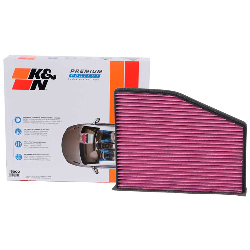 K&N Filtre à Air d'Habitacle Jetable Premium sur mesure pour VAG divers modèles (DVF5000)