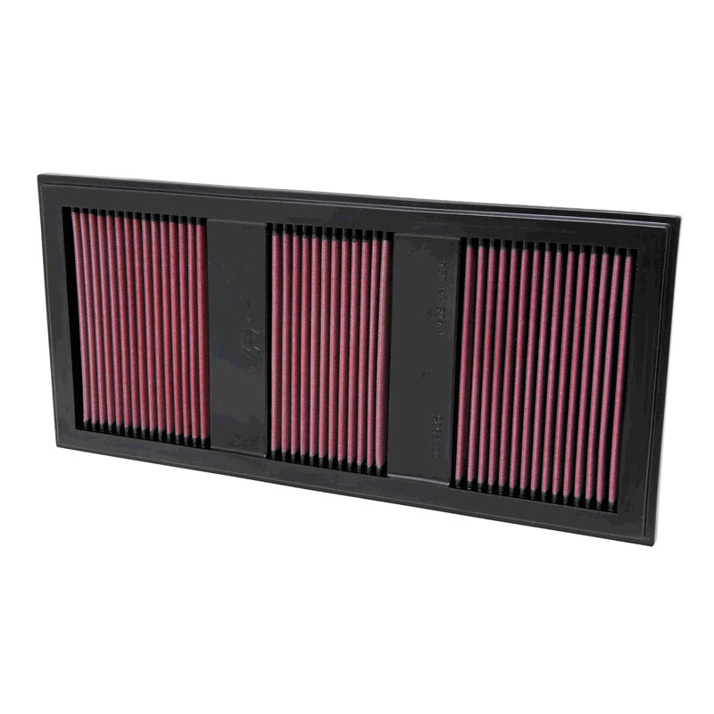 K&N Filtre à air de remplacement sur mesure pour Mercedes Benz C300, C350, CLS, E300, E350, E400, GLK350, ML350, R350, S350 2011-2013, S400 Hybrid 2014-, SL350 2011-2014, SLK350 2011-2016 (33-2985)
