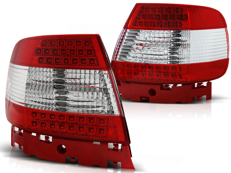 Feux arriere Audi A4 Limousine 95-01 LED rouges/blanc