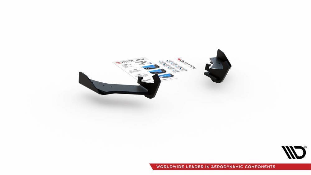 Zijdiffusers met Canards Streep Pro Volkswagen Golf 7 R FL Maxton