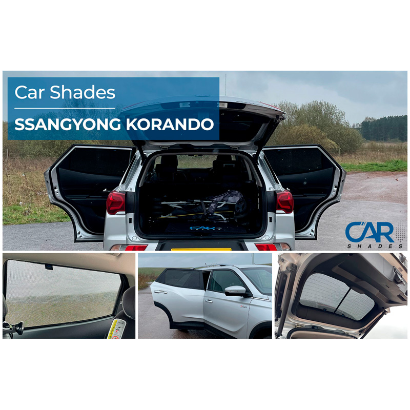 Set de Car Shades sur mesure pour SsangYong Korando 2019- (4-pièces)