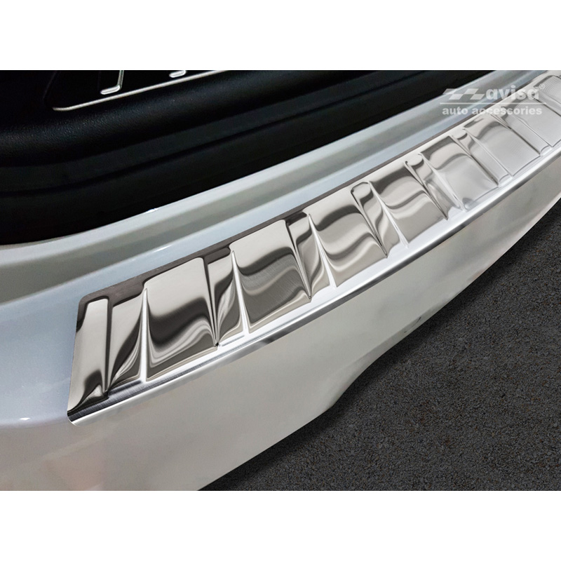 Protection de seuil arrière inox sur mesure pour BMW X3 (G01) 2017-2021 & Facelift 2021-2024 excl. Paquet M 'Ribs'