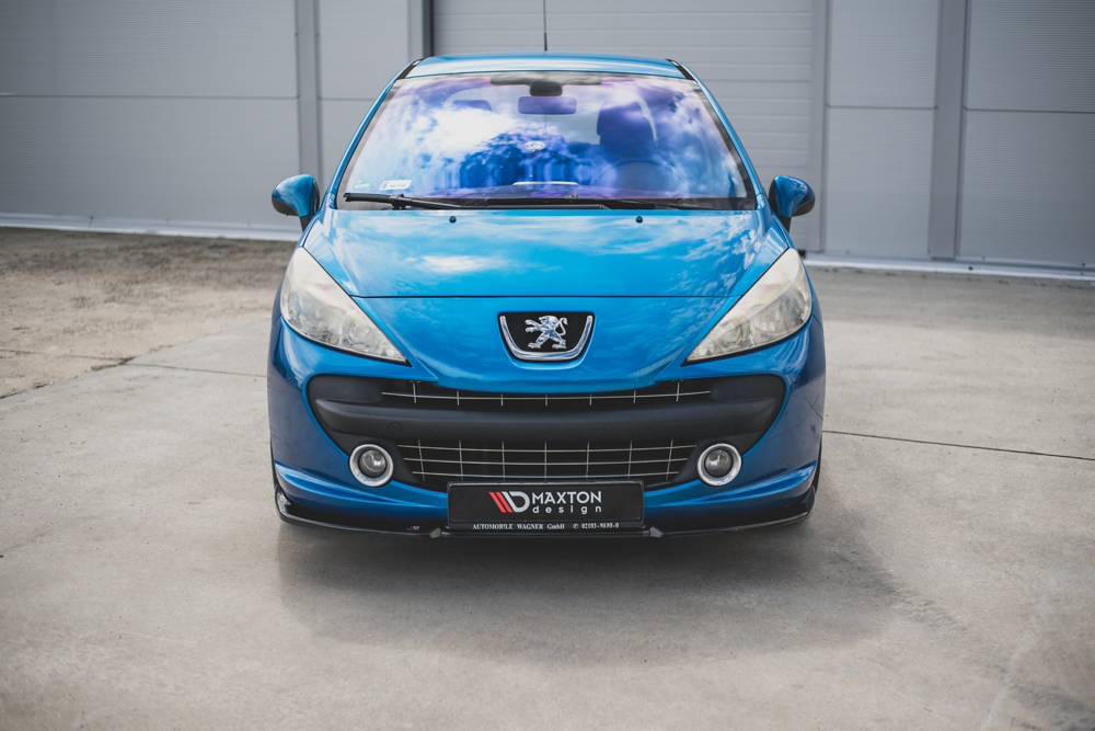 Voorspoiler Peugeot 207 Sport 06-09 Glans Zwart