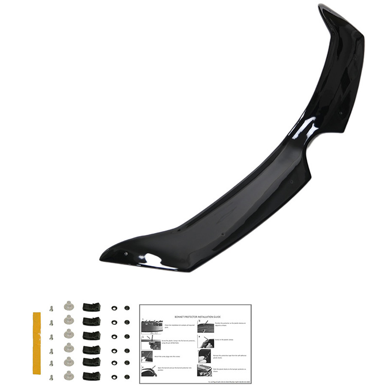 Protection du capot sur mesure pour Renault Clio D 2012-2019 - Noir brillant