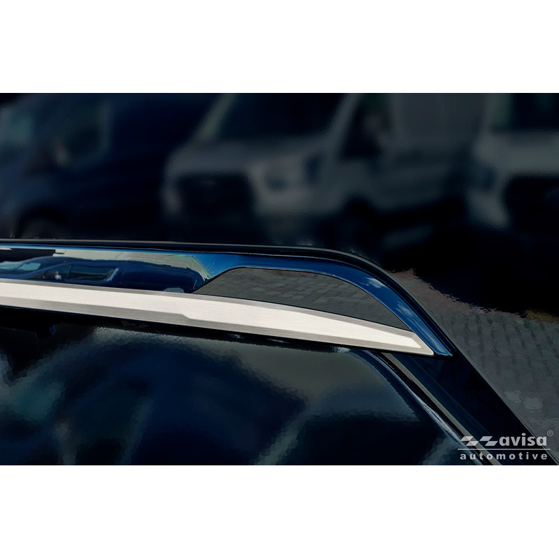 Avisa Revêtement d'habillage du hayon du coffre inox brossé sur mesure pour Ford Tourneo Custom II (V710) 2023- (avec hayon arrière)