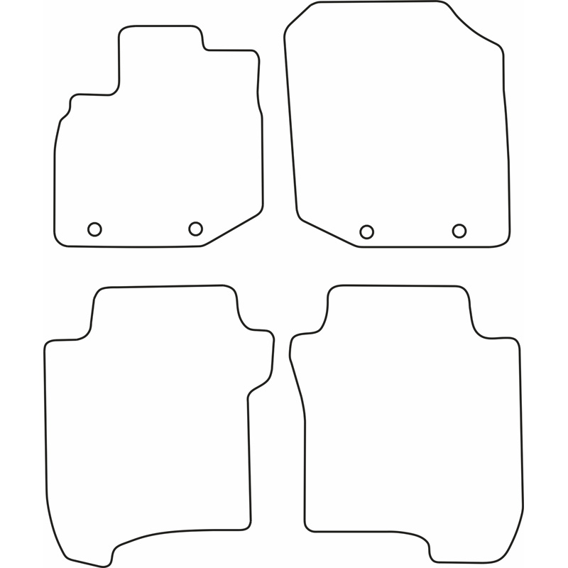 Set de tapis de sol sur mesure pour Honda Jazz 2008-2011