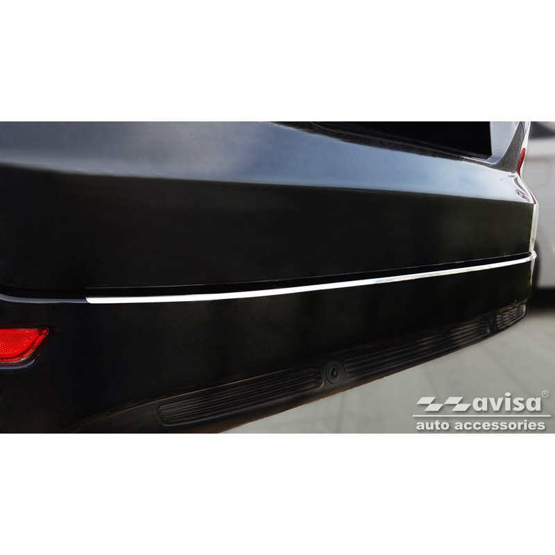 Protection de seuil arrière inox sur mesure pour Ford Mondeo Wagon 2010-2014 'Ribs'