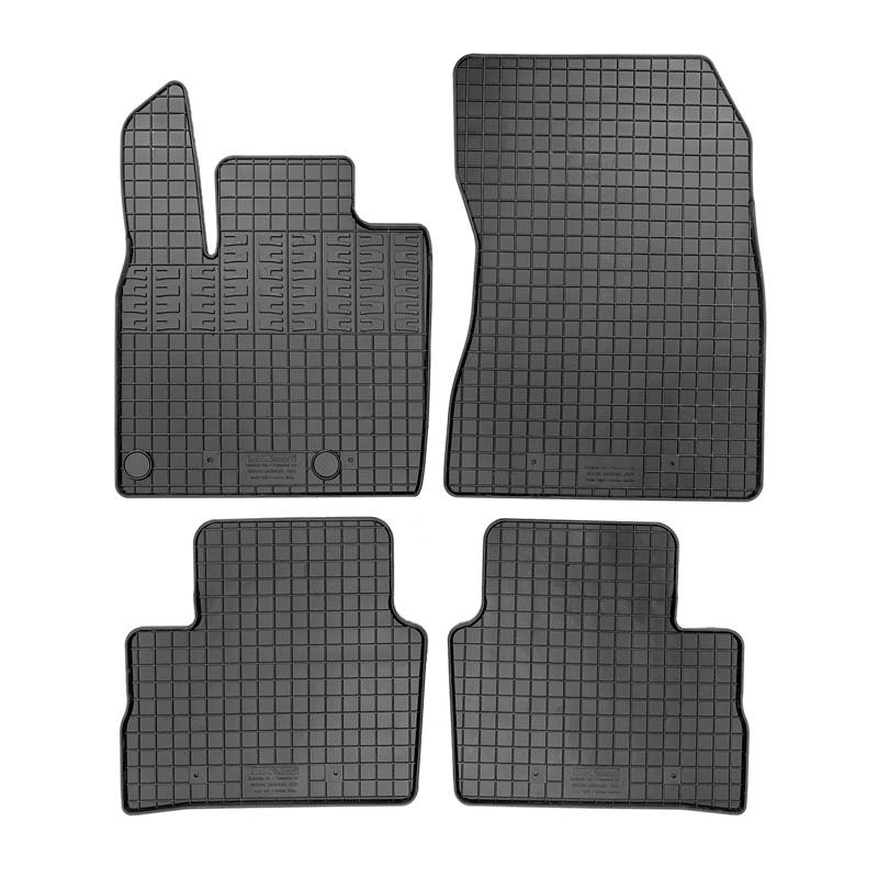 Set tapis de caoutchouc sur mesure pour Nissan Qashqai III (J12) 2021- (4-pièces + points de fixage)