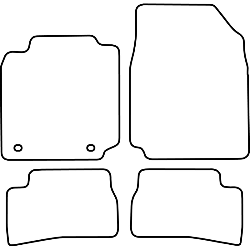 Set de tapis de sol sur mesure pour Nissan Micra 2003-2011